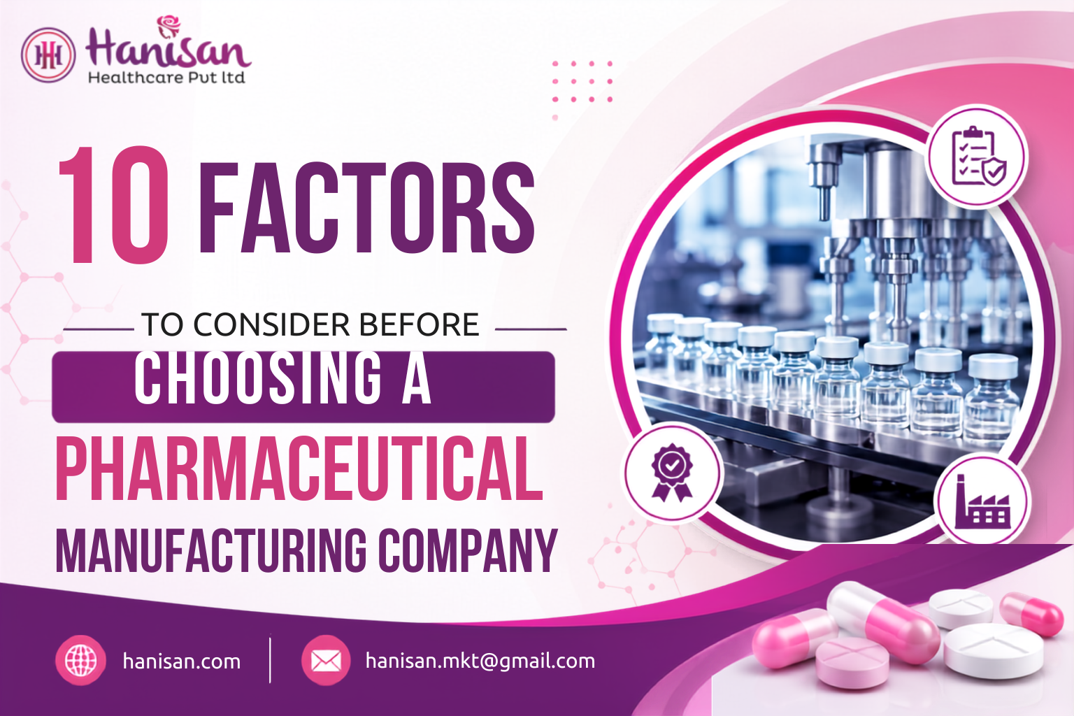 10 Factors to Consider Before Choosing a Pharmaceutical Manufacturing Company