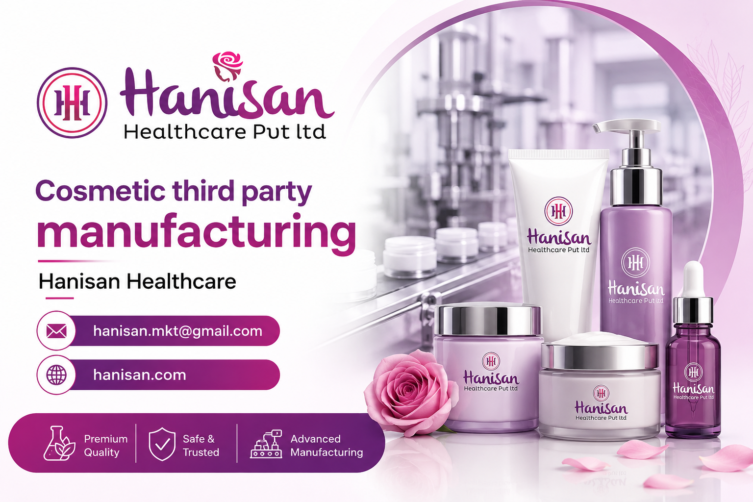 Cosmetic third party manufacturing