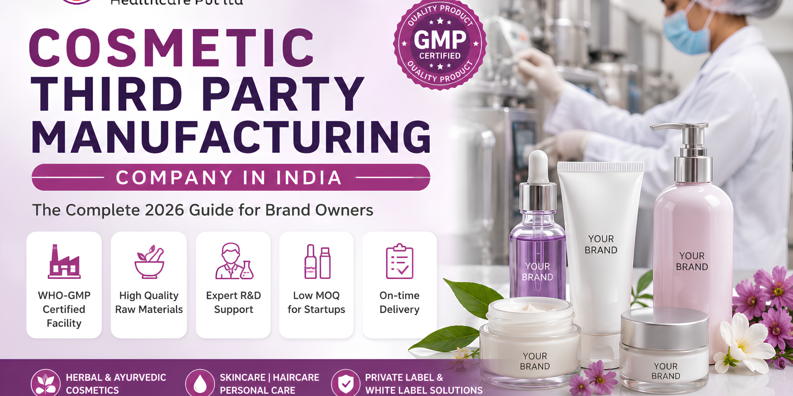Cosmetic Third Party Manufacturing Company in India
